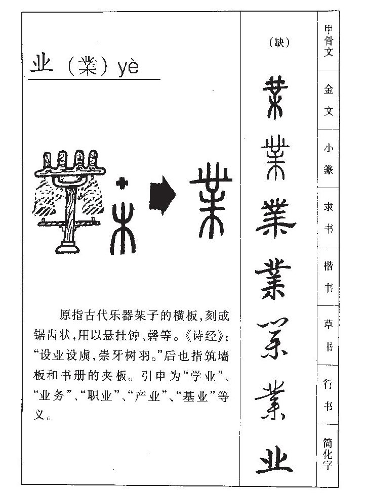业字字源