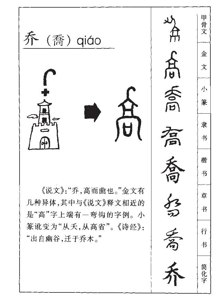 乔字字源