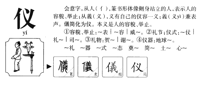 仪字字源