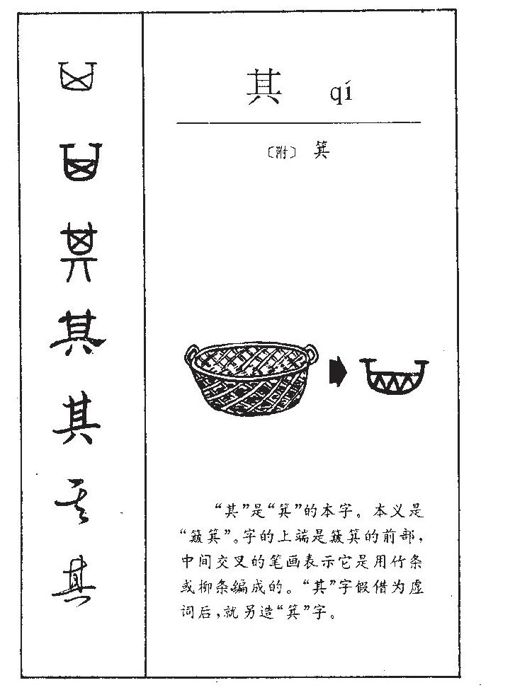 其字字源