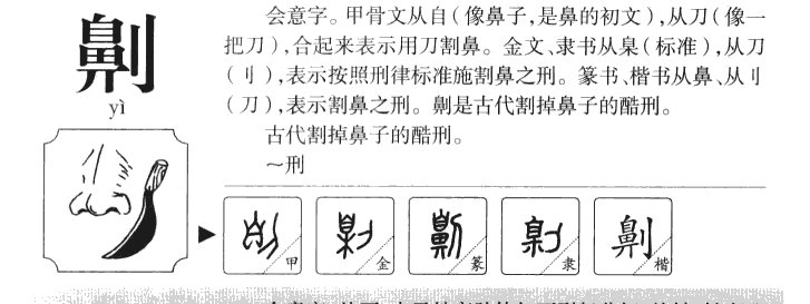 劓字字源