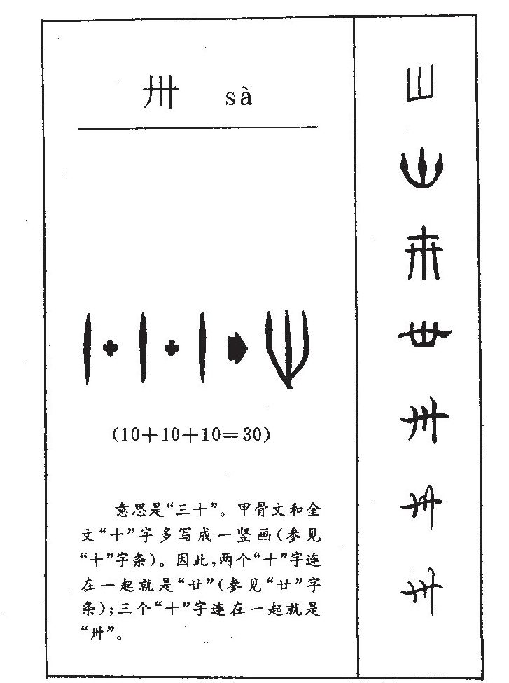 卅字字源