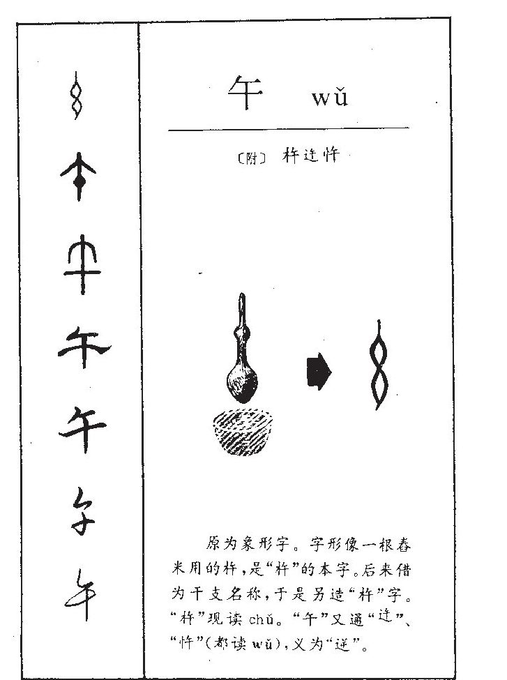 午字字源