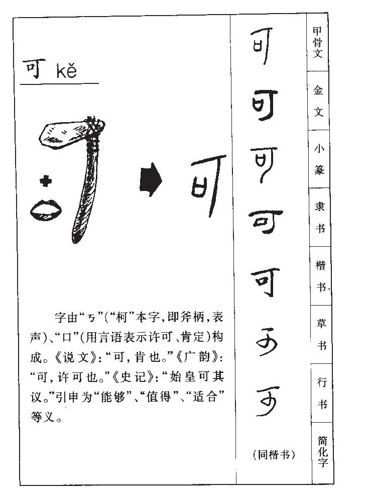 可字字源