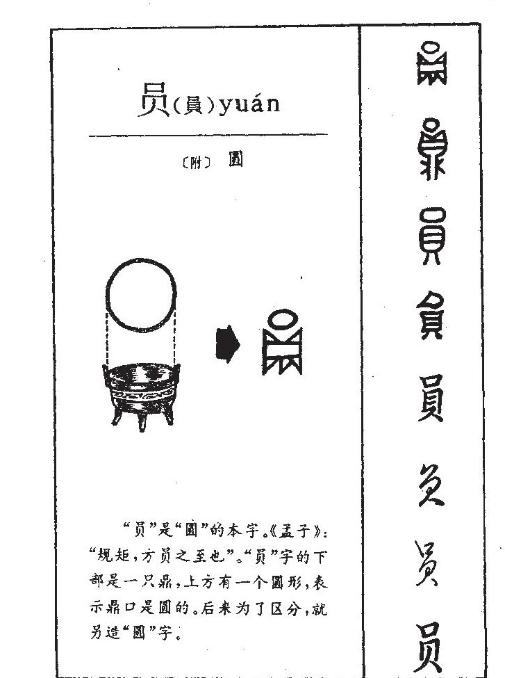 员字字源