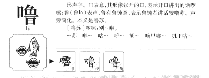 噜字字源