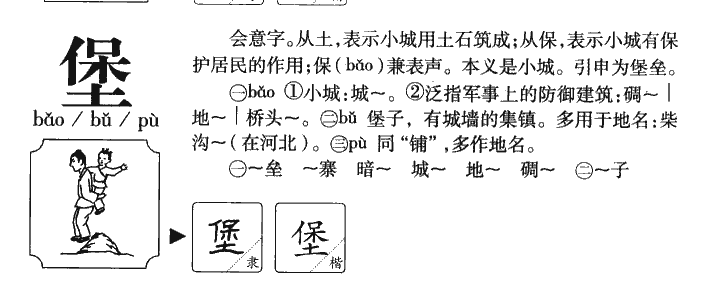 堡字字源