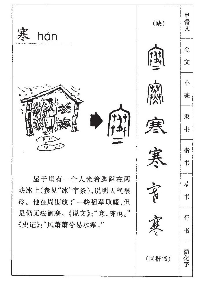 寒字字源