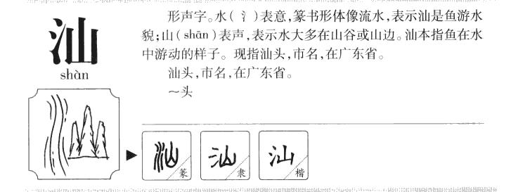 汕字字源