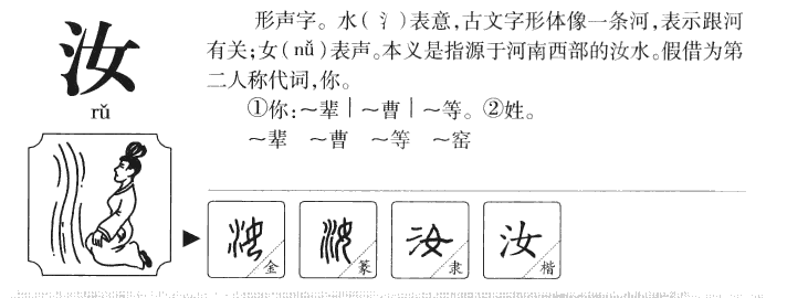 汝字字源