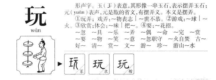 玩字字源