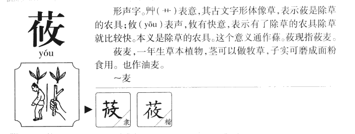 莜字字源