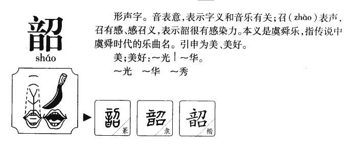 韶字字源